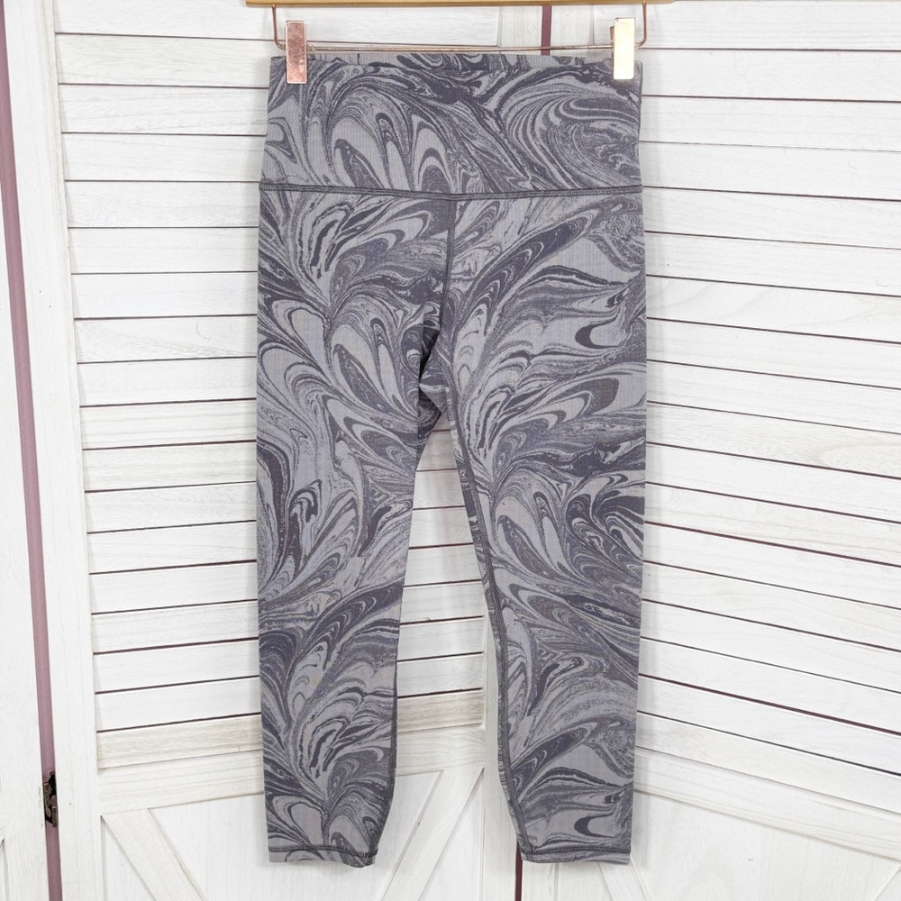 Athleta Transcend 7/8 High Rise Leggings Marble Purple Medium